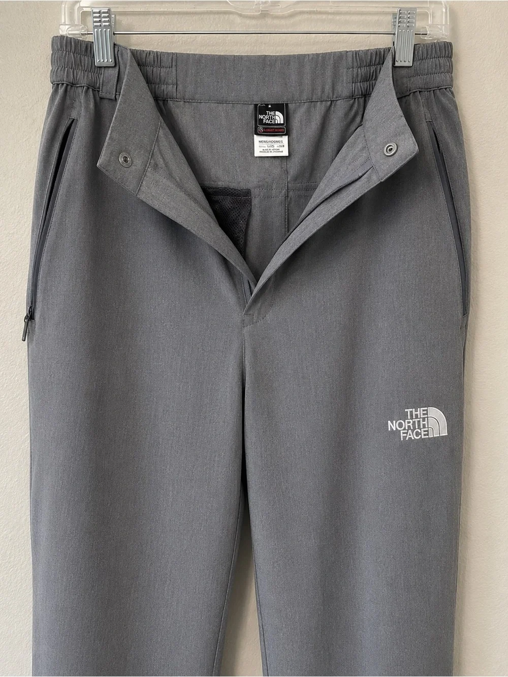 The North Face Men's Verb Light Gray Hiking Pants Technical Outdoor SZ Lg